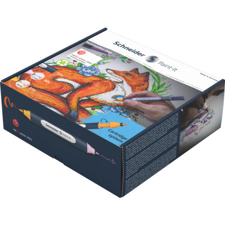 Set Completo Paint-It 040 Twinmarker Fineliner e Brush Pens Conf. da 72 Pz.