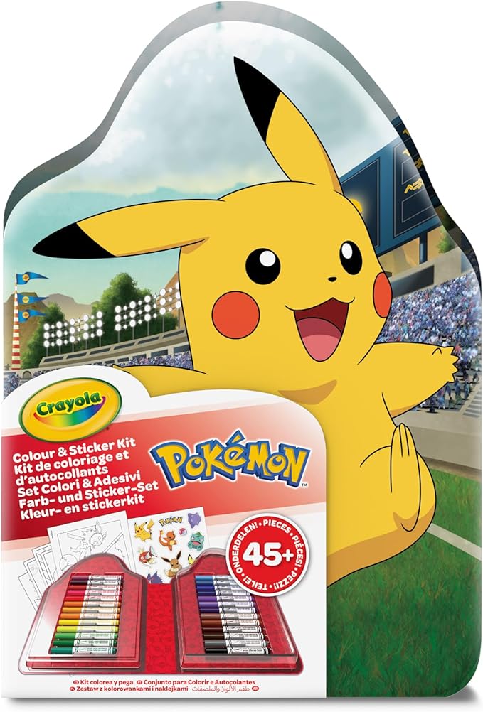 Valigetta colori & adesivi pokemon crayola