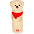Legami - Kawaii Astuccio Scuola 2 in 1 in Morbido Silicone, Golden, Portapenne da Tavolo, Chiusura con Cerniera