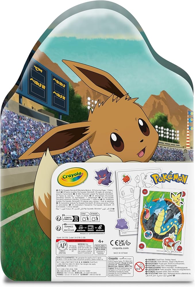 Valigetta colori & adesivi pokemon crayola