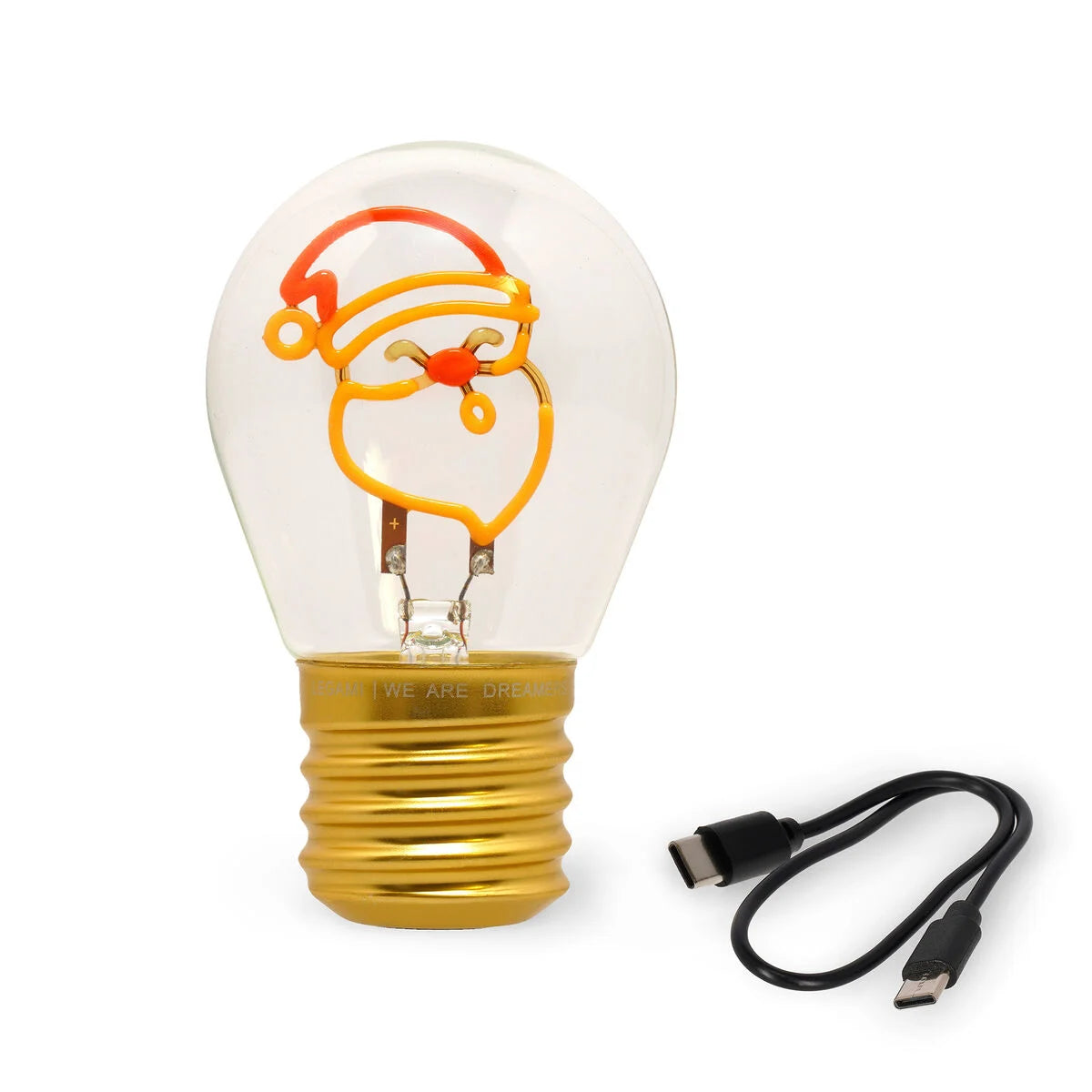 Lampada Decorativa da Tavolo a Forma di Lampadina - Santa Claus - Bulb Fiction