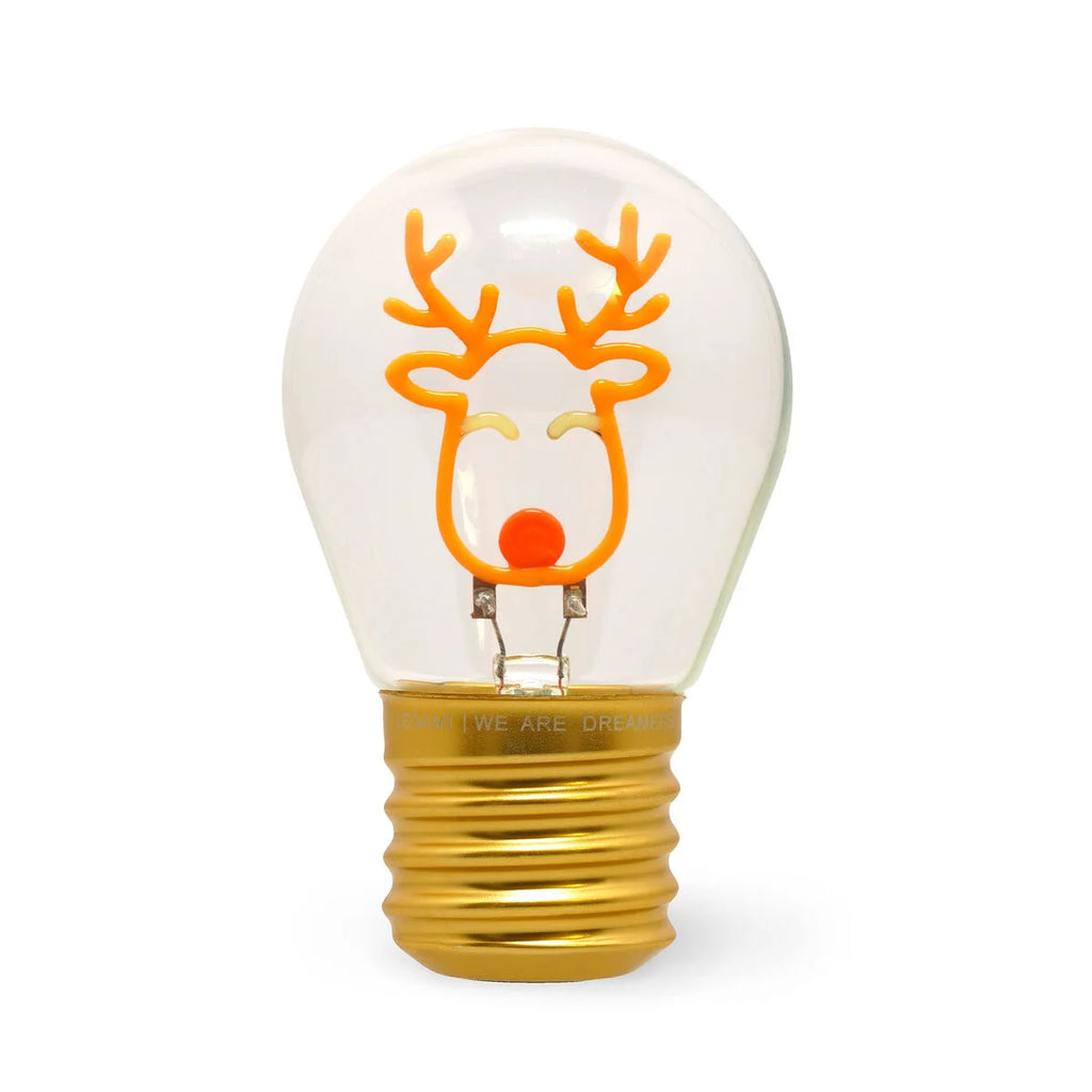 Lampada Decorativa Natalizia da Tavolo a Forma di Lampadina - Reindeer - Bulb Fiction