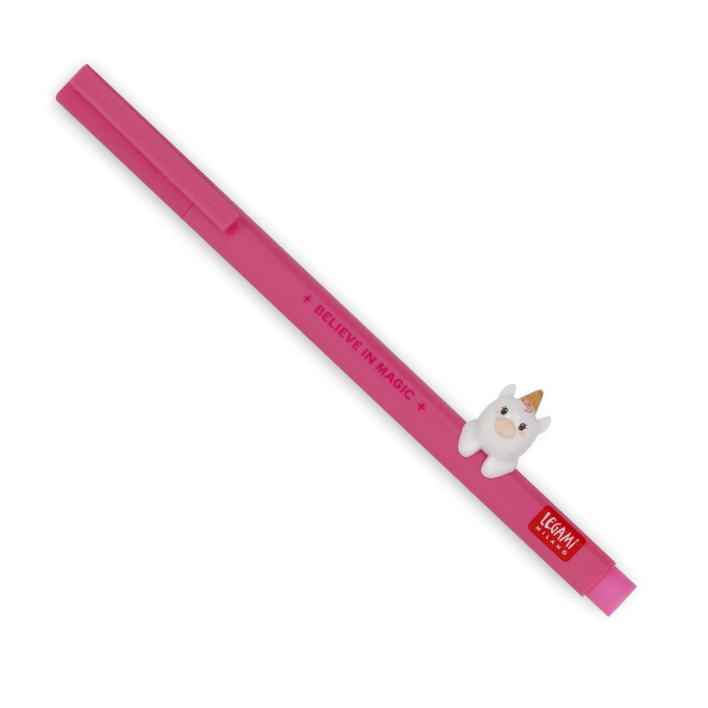 Penna Gel con Animaletto Decorativo Unicorn "Believe in Magic" - Lovely Friends