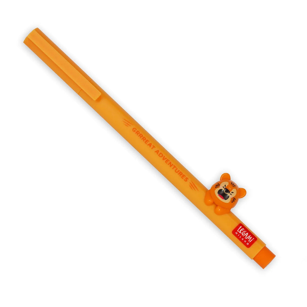 Penna Gel con Animaletto Decorativo Tiger "Grrreat Adventures" - Lovely Friends