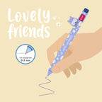 Penna Gel con Animaletto Decorativo Hippo "Hip Hippo Hooray" - Lovely Friends