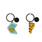 Portachiavi in Metallo Smaltato - Pizza - What a Key Ring!