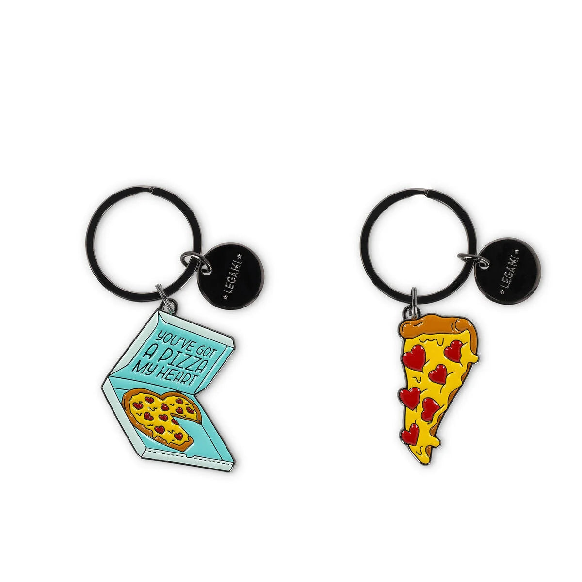 Portachiavi in Metallo Smaltato - Pizza - What a Key Ring!