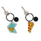 Portachiavi in Metallo Smaltato - Pizza - What a Key Ring!