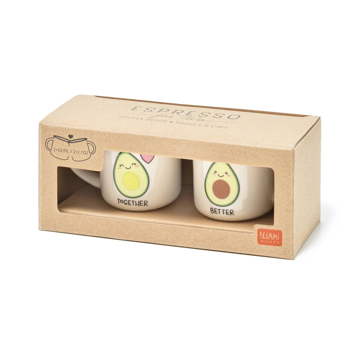 Set di 2 Tazzine da Caffè - Avocado - Espresso For Two