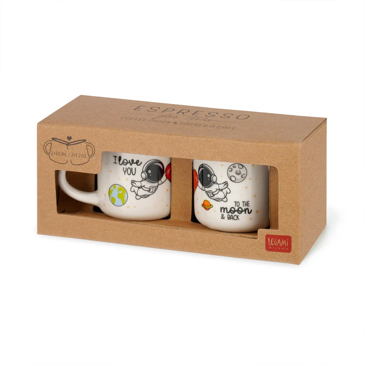 Set di 2 Tazzine da Caffè - Space - Espresso For Two