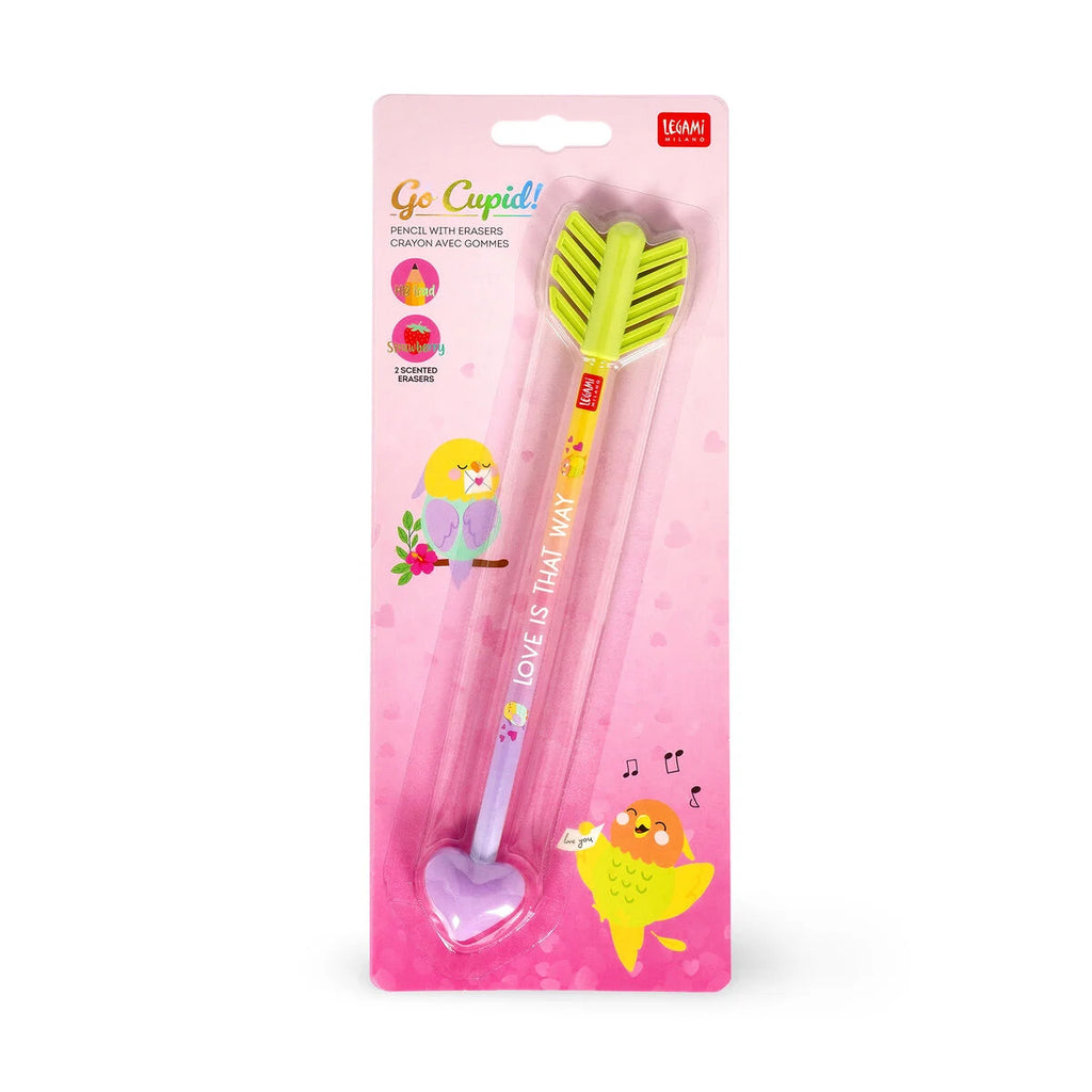 Matita con due Gomme Profumate - Go Cupid!