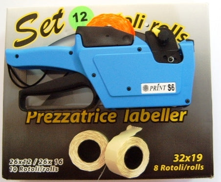 PREZZATRICE PRINT S6 (26X12 26X16) + SET 12 ROTOLI