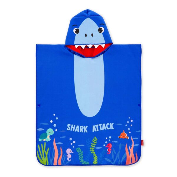 Poncho Asciugamano Per Bambini Kids Poncho Shark