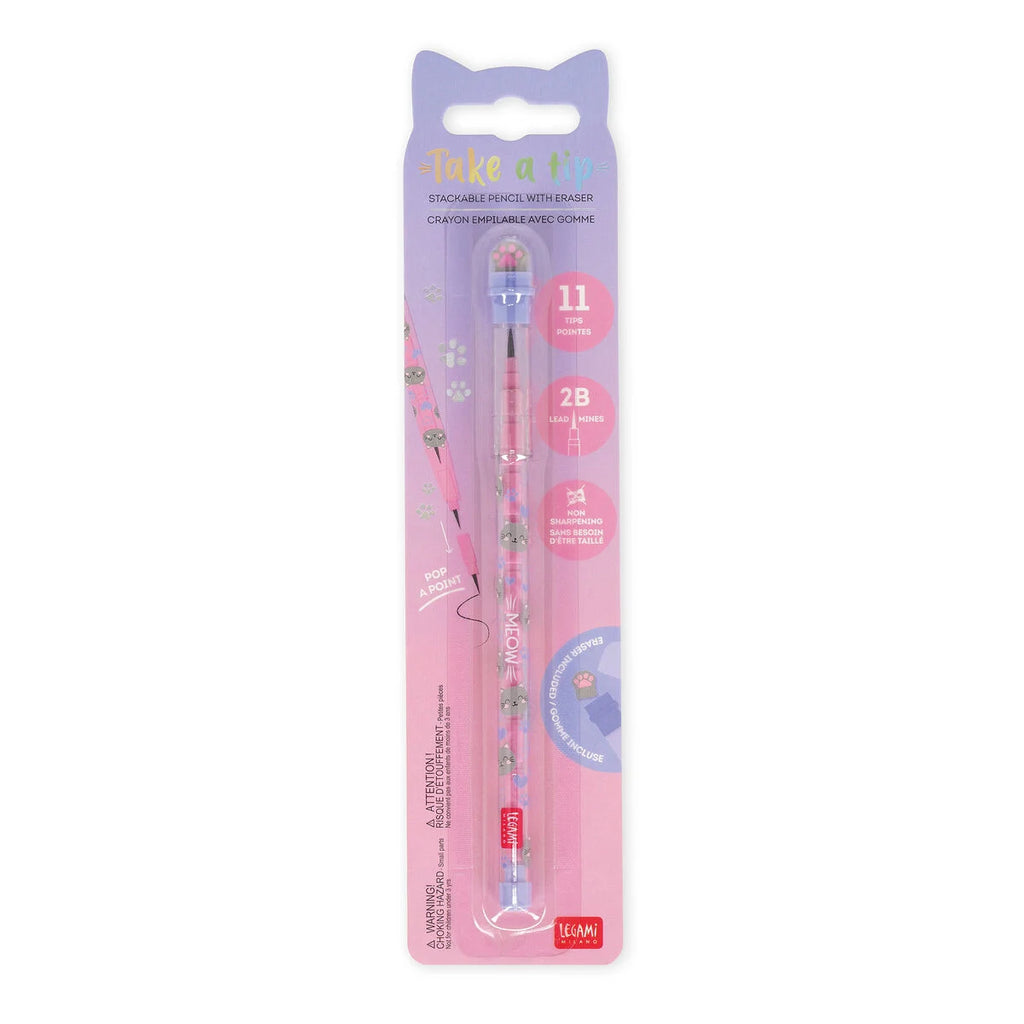 Matite Impilabili con Gomma Kitty - Take A Tip