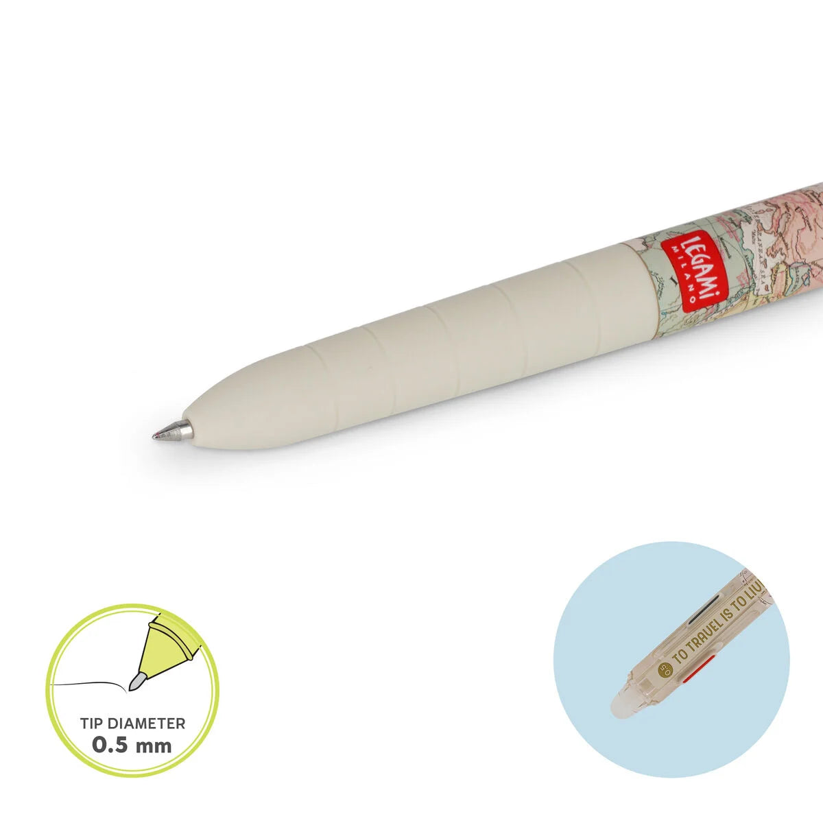 Penna Gel Cancellabile 3 Colori - Travel - Make Mistakes