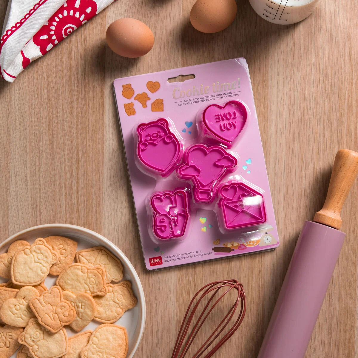 Set di 5 Formine per Biscotti - Cookie Time!