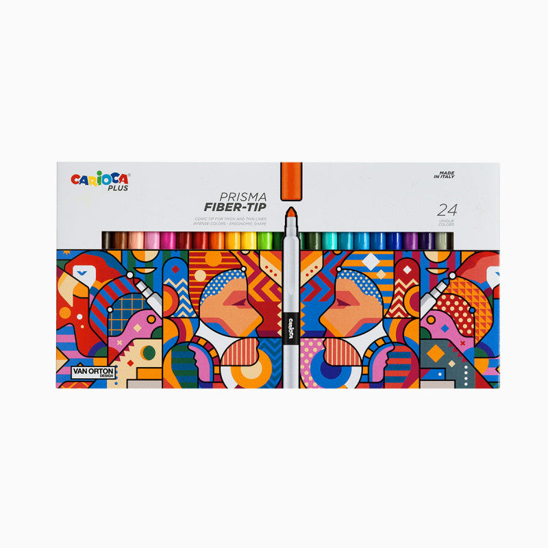 CARIOCA Plus Pennarelli Prisma - 24 Pz