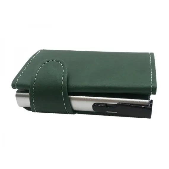 Portafoglio / PortaCarte in Alluminio ed Ecopelle (Personalizzato)