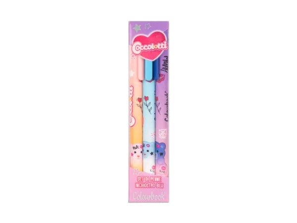 Set 3 penne a sfera Coccolotti Love&Tell