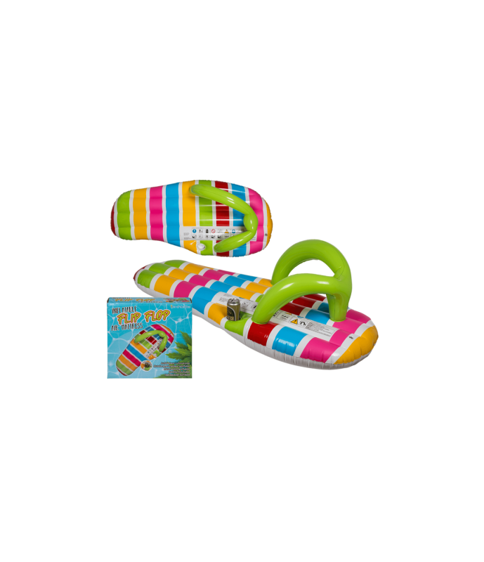 Materassino gonfiabile, Flip-Flop, con 1 portabibite, ca. 170 x 70 cm