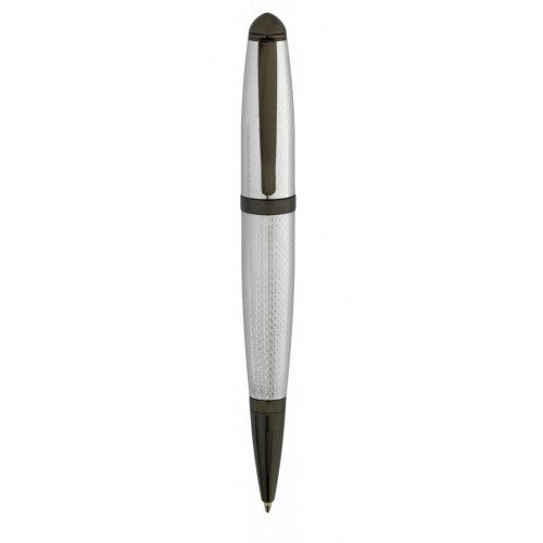 PENNA SFERA CON MEMORIA USB 16 GB CROMATA CON FINITURE NERE