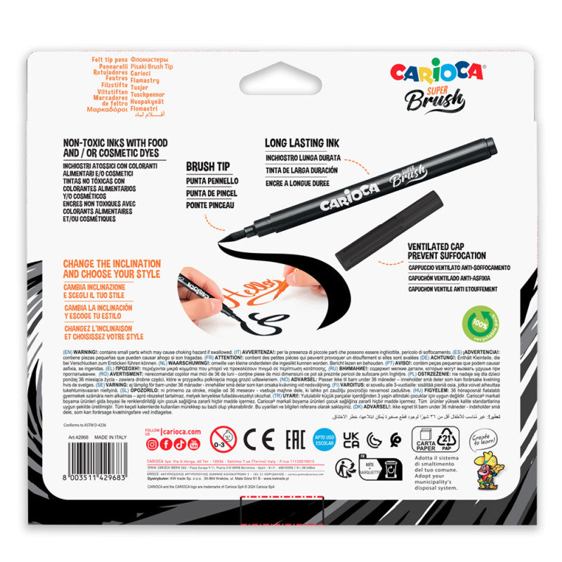 Pennarelli Super Brush - 20 Pz