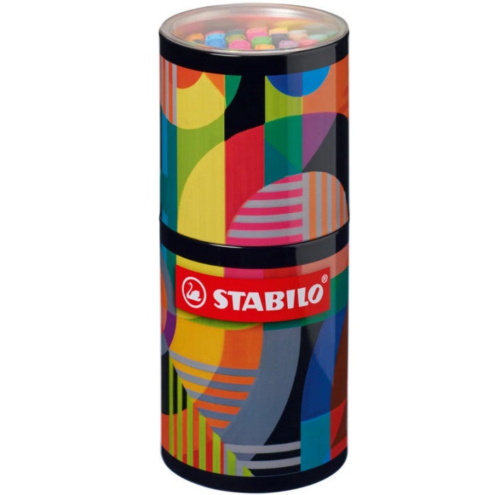 PENNARELLO PEN 68 BARATTOLO METALLO ARTY DA SCRIVANIA 45 COLORI STABILO