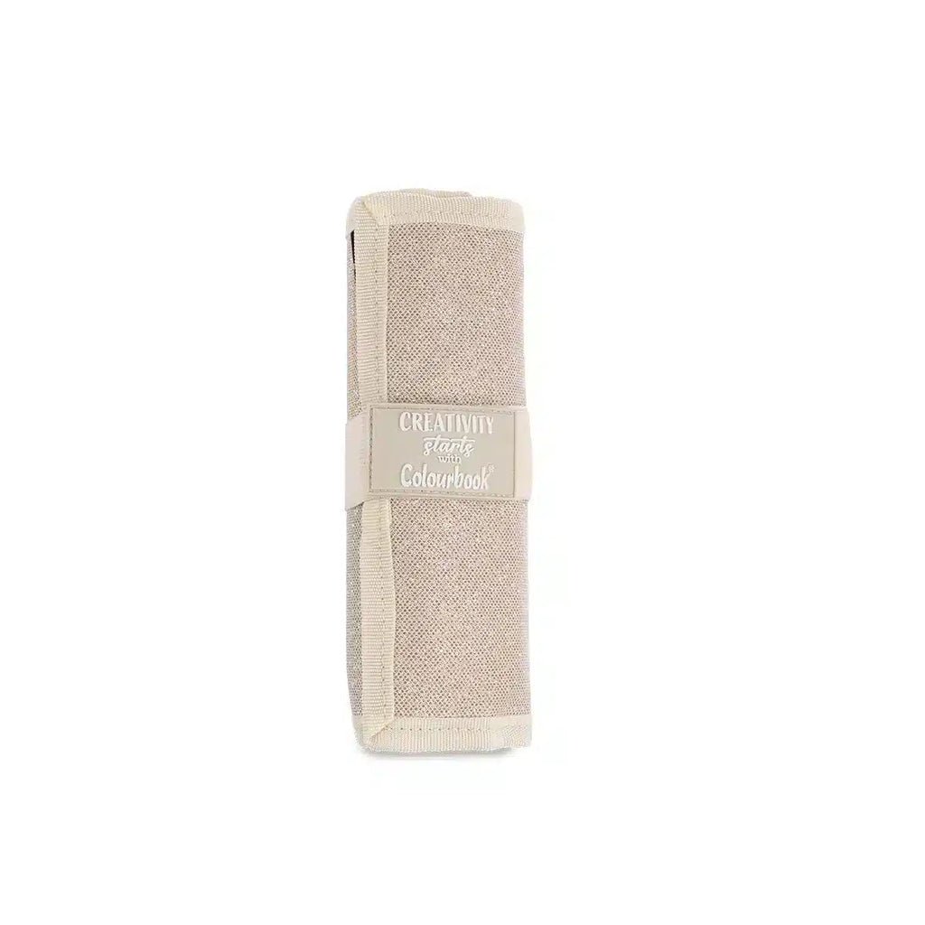 Rotolo portapastelli Glitter – 24 matite colorate Creativity Starts with Colourbook