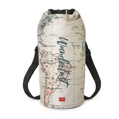 SACCA IMPERMEABILE Legami Travel Mappa 10 litri Good Vibes