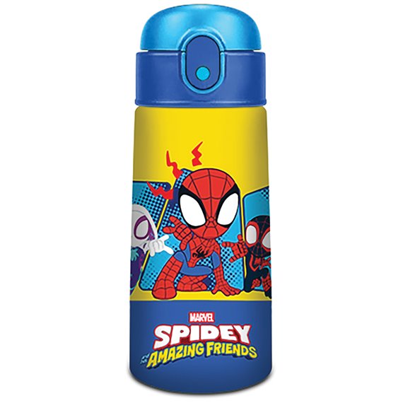 spiderman borraccia kid con cannuccia